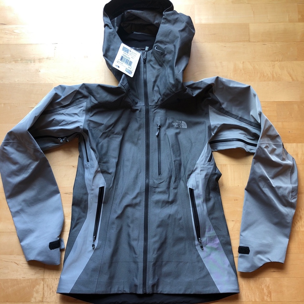 New Womens North Face Small Jacket Shell Gray